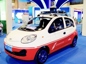 Беспилотные автомобили, chery qq, baidu+car-ed